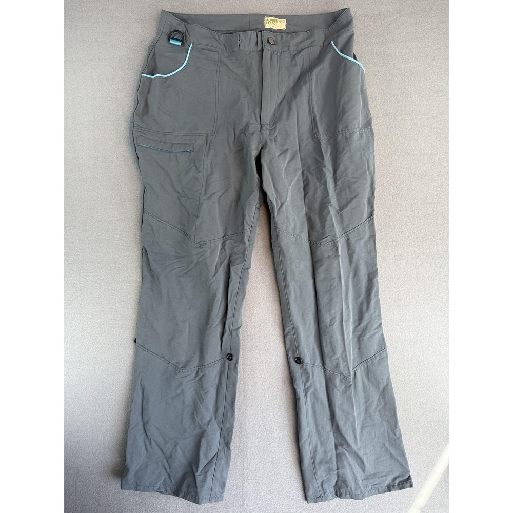 Alpine Parrot Pants Mens 36 Gray Hiking Straight Leg‎ Lightweight Travel Nylon
